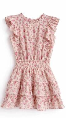 NEW SMALL SHOP girls gustavia dress in petite rose